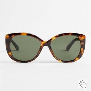 Torrid Brown Oval Cateye Smoke Lens Sunglasses Sz.OS NWT